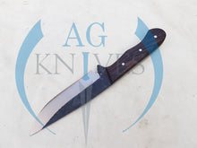 Load image into Gallery viewer, Handmade 1095 Steel Hunting Knife with Wood handle 10'' - Cowboyknives by AGKNIVESUSA