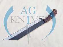 Load image into Gallery viewer, Handmade High Carbon Steel Viking Seax Knife with Wood Handle 13'' - Cowboyknives by AGKNIVESUSA