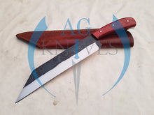 Load image into Gallery viewer, Handmade High Carbon Steel Viking Seax Knife with Wood Handle 13'' - Cowboyknives by AGKNIVESUSA