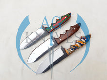 Load image into Gallery viewer, lot of 3 Handmade High Carbon Steel Hunting Skinner Knives 8.5'' - Cowboyknives by AGKNIVESUSA