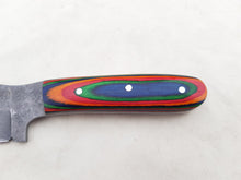 Load image into Gallery viewer, Handmade High Carbon Steel Hunting Tanto Blade Knife with Color Sheet Handle 9'' - Cowboyknives by AGKNIVESUSA