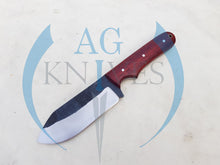 Load image into Gallery viewer, Handmade High Carbon Steel Hunting Tanto Blade Knife with Color Sheet Handle 9'' - Cowboyknives by AGKNIVESUSA