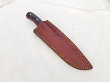 Load image into Gallery viewer, Handmade 1095 Steel Rustic Style Hunting Knife with Walnut Wood handle 10'' - Cowboyknives by AGKNIVESUSA