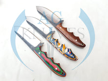 Load image into Gallery viewer, lot of 3 Handmade High Carbon Steel Hunting Skinner Knives 8.5'' - Cowboyknives by AGKNIVESUSA