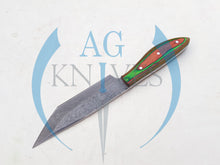 Load image into Gallery viewer, Handmade 1095 Steel  Tanto Blade Hunting Knife with Color Sheet  Handle 10&#39;&#39; - Cowboyknives by AGKNIVESUSA
