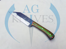 Load image into Gallery viewer, Handmade High Carbon Steel Viking Seax Knife  with Color Sheet  Handle - Cowboyknives by AGKNIVESUSA
