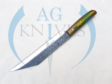 Load image into Gallery viewer, Handmade High Carbon Steel Viking Seax Knife with Color Sheet  Handle - Cowboyknives by AGKNIVESUSA
