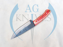 Load image into Gallery viewer, Handmade High Carbon Steel Hunting Skinner Knife with Color Sheet Handle - Cowboyknives by AGKNIVESUSA
