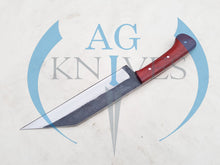 Load image into Gallery viewer, Handmade High Carbon Steel Viking Seax Knife Blade with Wood Handle - Cowboyknives by AGKNIVESUSA
