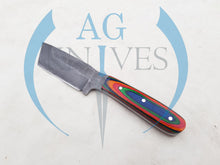 Load image into Gallery viewer, Handmade High Carbon Steel Hunting Tanto Blade Knife with Color Sheet Handle  9&#39;&#39; - Cowboyknives by AGKNIVESUSA
